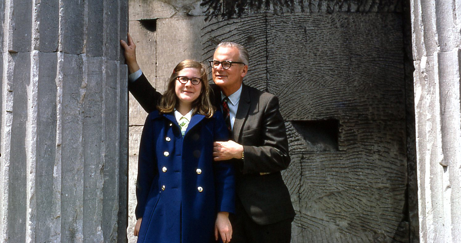 stina and dad Rome Temple of Vesta
